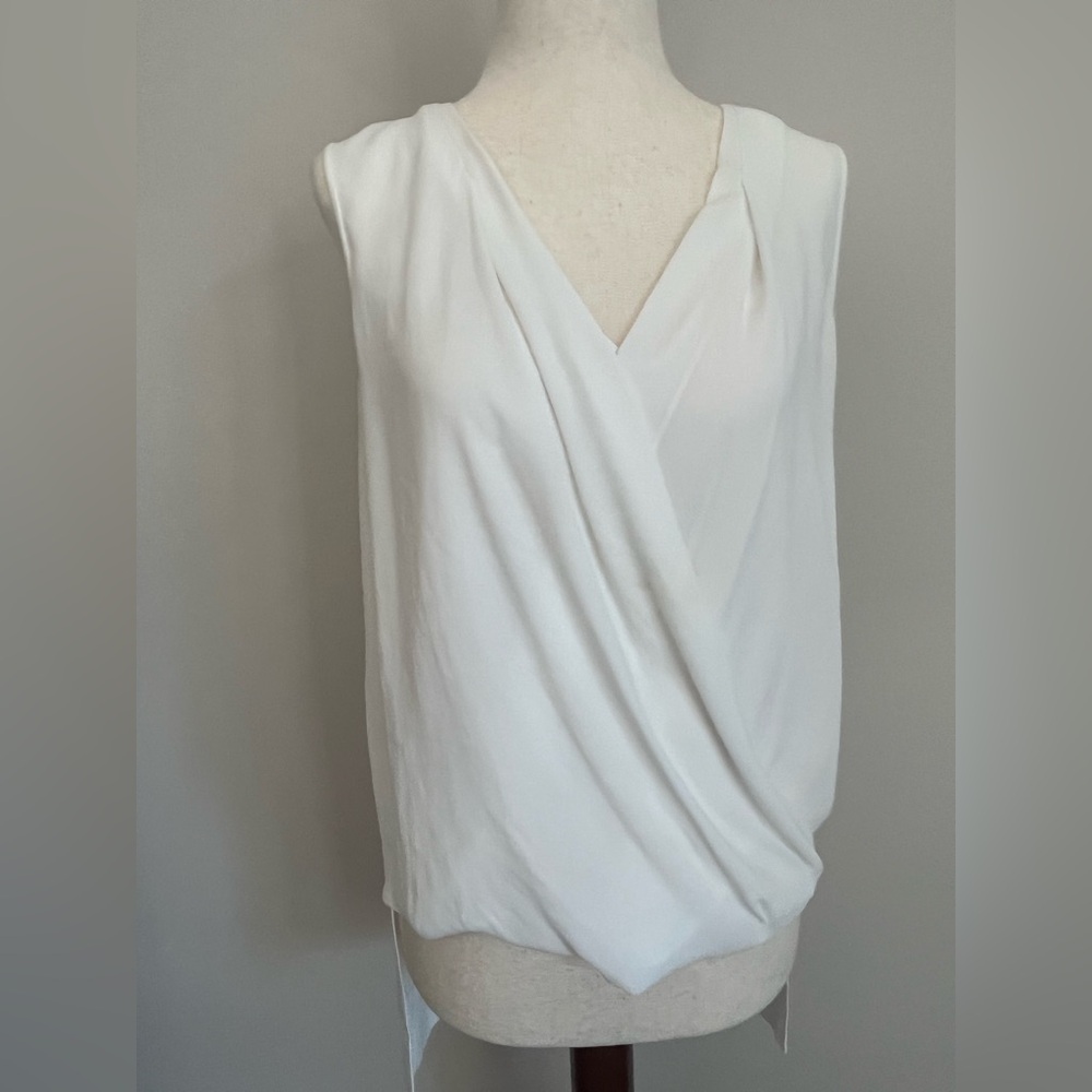Fairy, Flowy White Sleeveless Blouse - Sheer & High Low